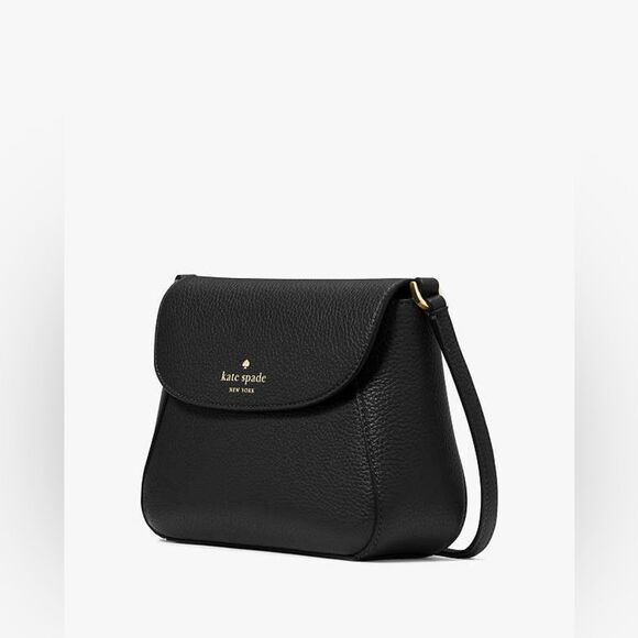New! Kate Spade Black Monica Small Flap Crossbody NWT - Picture 2 of 6